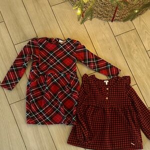 Christmas bundle  Checkered Dress and top